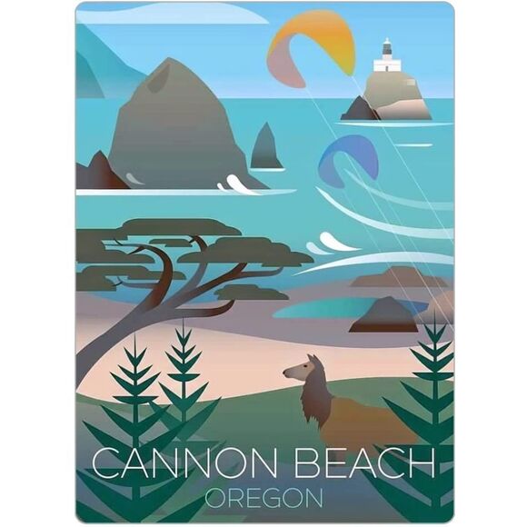 Cannon Beach Oregon Magnet - Picture 2 of 2